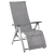 KETTLER CIRRUS SILVER-LINE RELAX - fotel z podnóżkiem (SREBRNY)